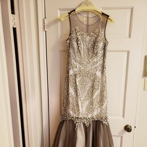 Camille La Vie Full-length Fishtail Beaded Gown